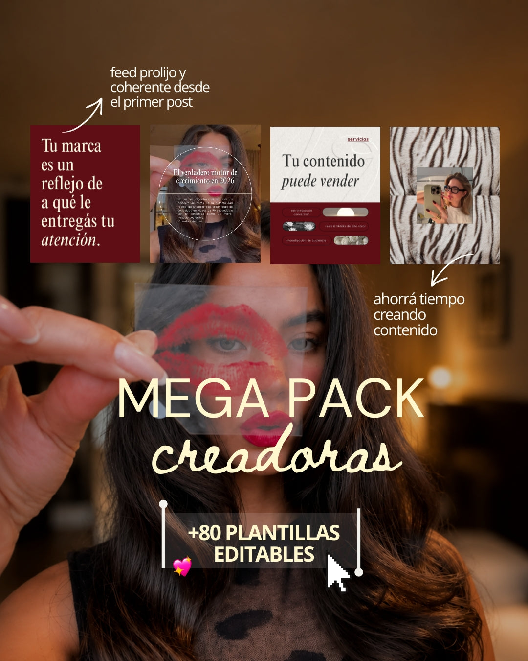 Mega Pack: +80 Plantillas de Contenido para Creadoras