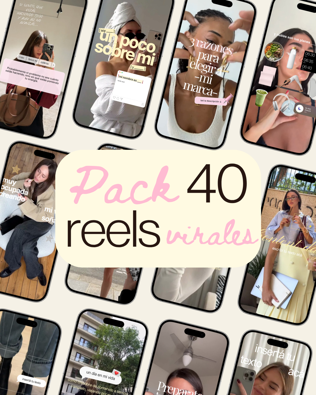 Pack Viral 40 Reels Editables