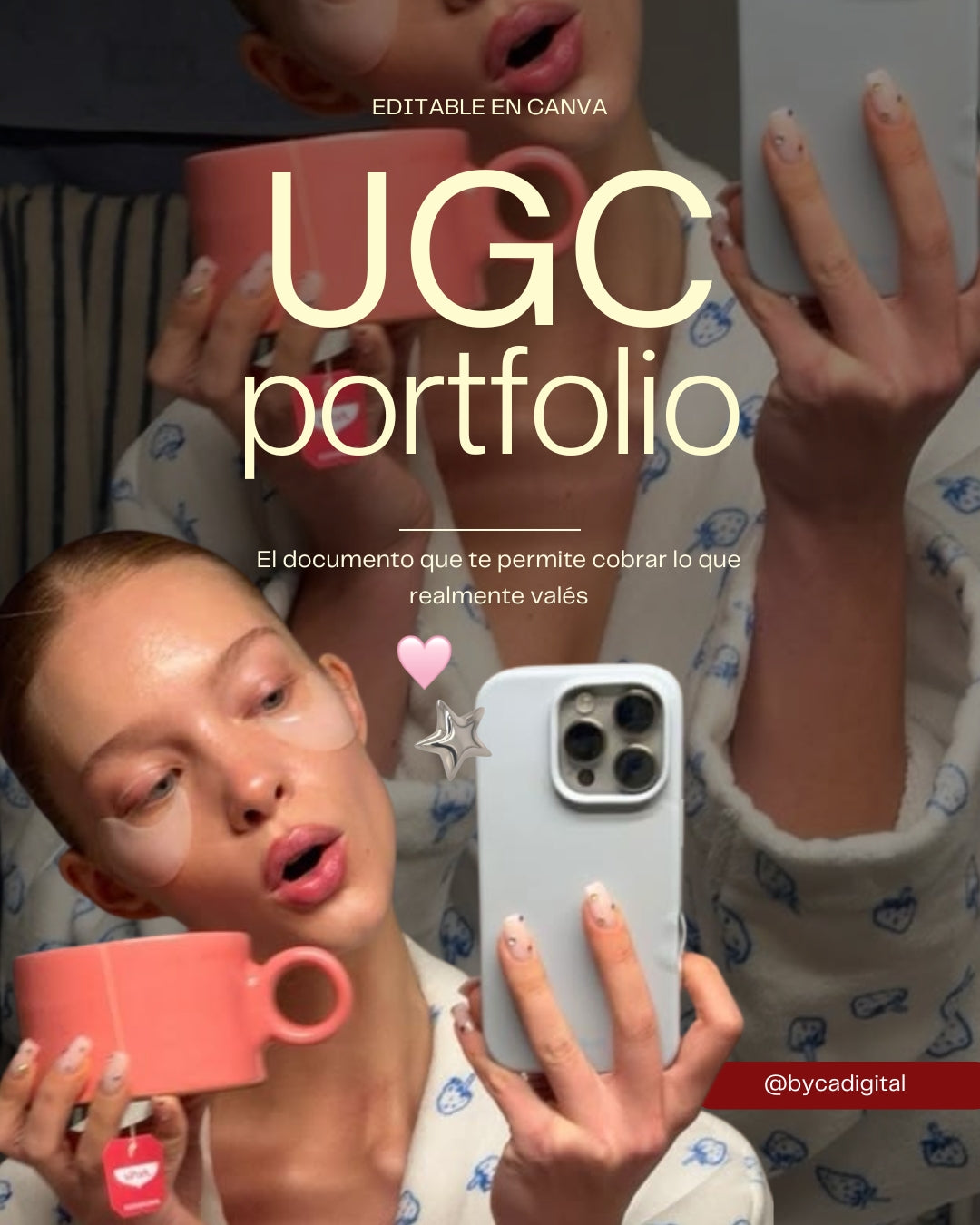 Portfolio UGC Editable Canva